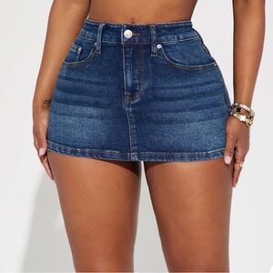 Denim Mini Skirt